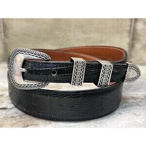 Vtg Sterling Silver RDM Randall Moore Southwestern Santa Fe Belt Buckle 4 Piece